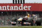 F1英国GPで今季2勝目を挙げたベッテル(AP=共同)
